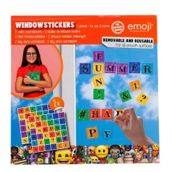 Raamstickers Emoij Assorti