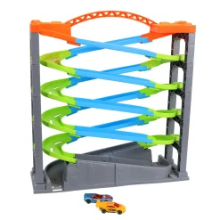 Racebaan deluxe met 5 lagen en 2 auto's