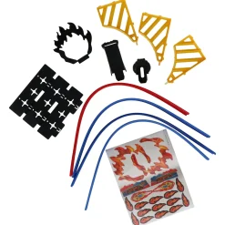 Racebaan vlammen met looping groot