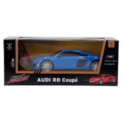 Radiografisch bestuurbare auto audi 1:24 r8 coupé  blauw