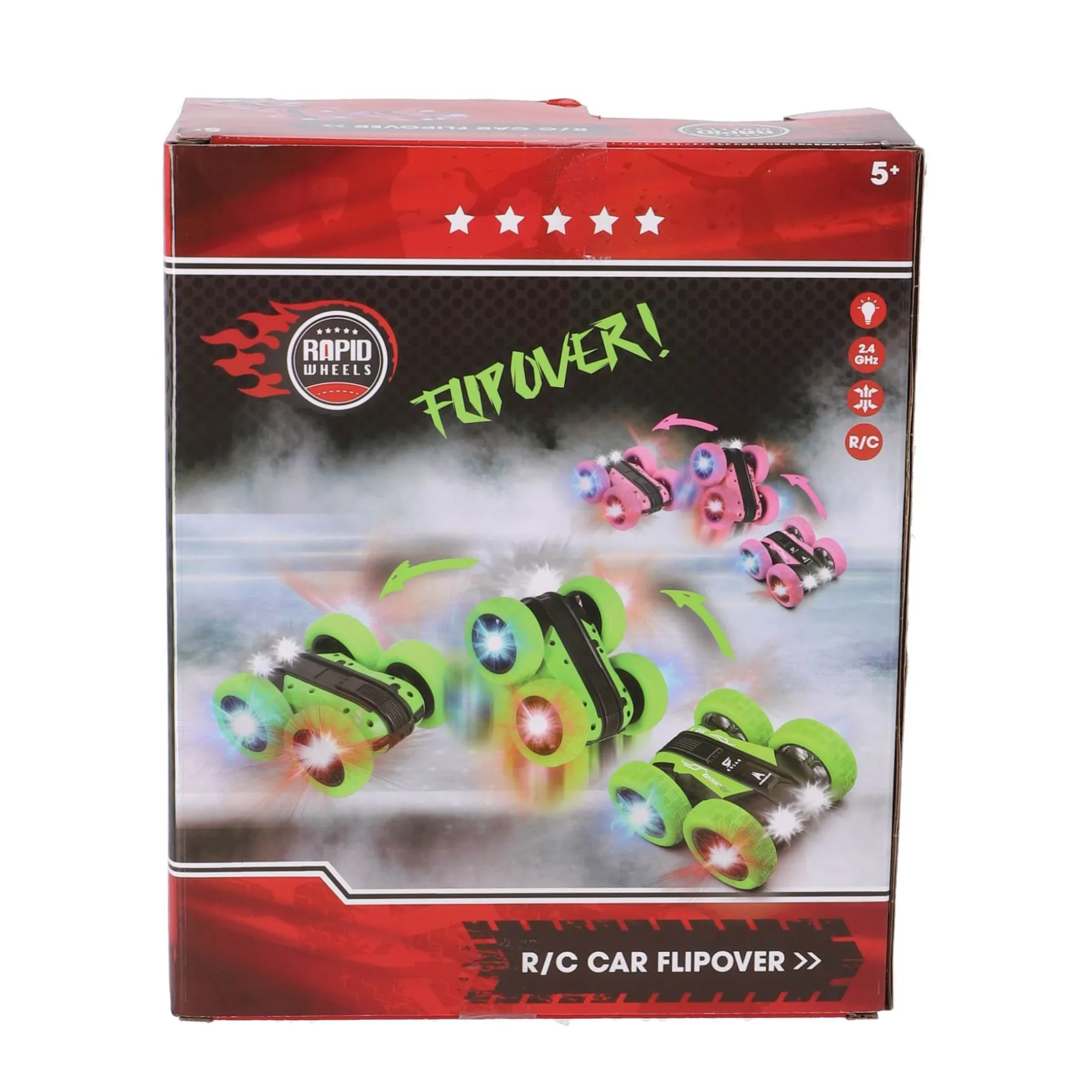 Radiografisch Bestuurbare flipover auto groen