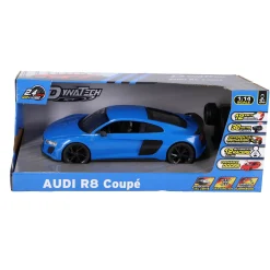 Radiografisch bestuurbare auto audi 1:14 2.4g r8 coupé blauw