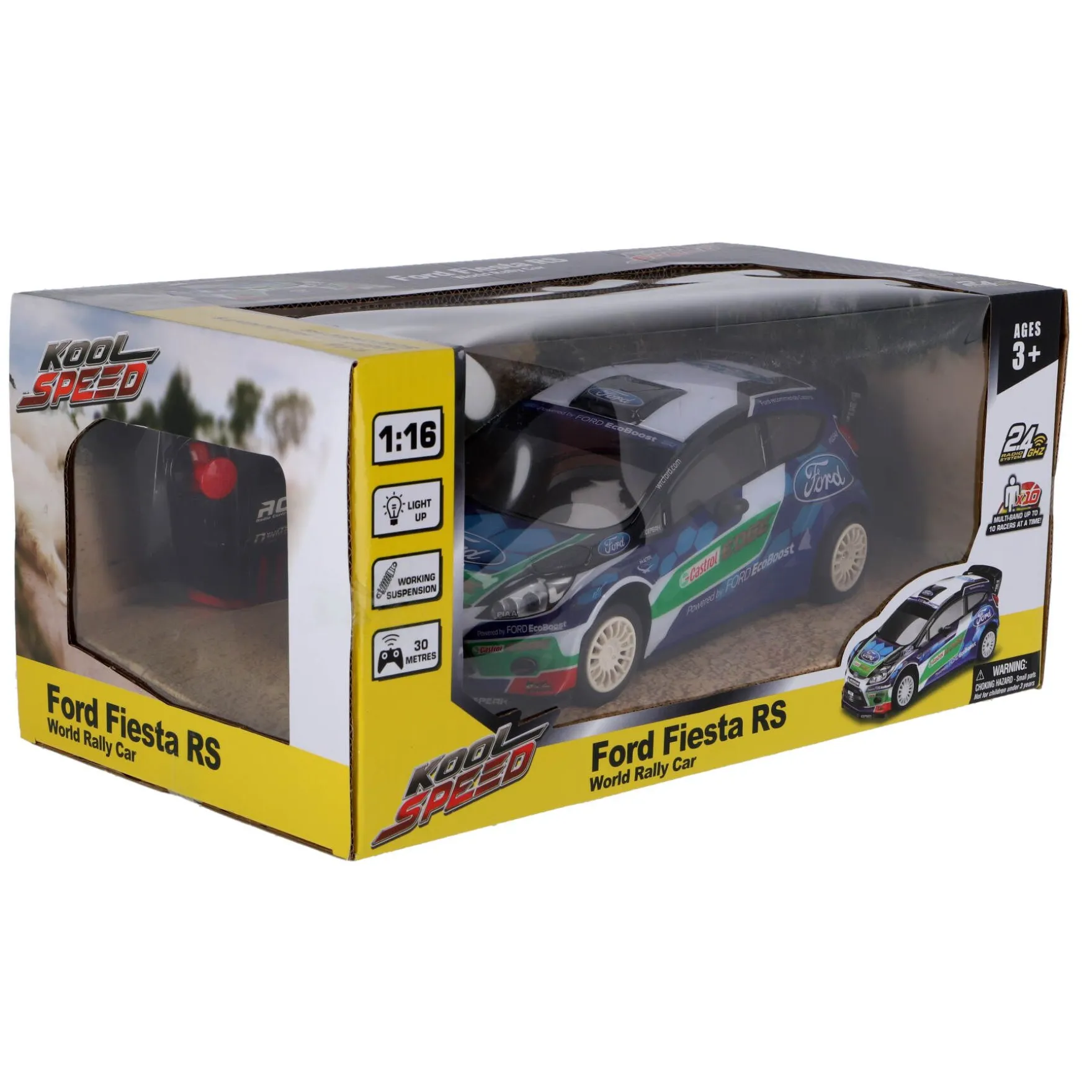 Radiografisch bestuurbare auto ford 1:16 2.4g fiesta RS WRC