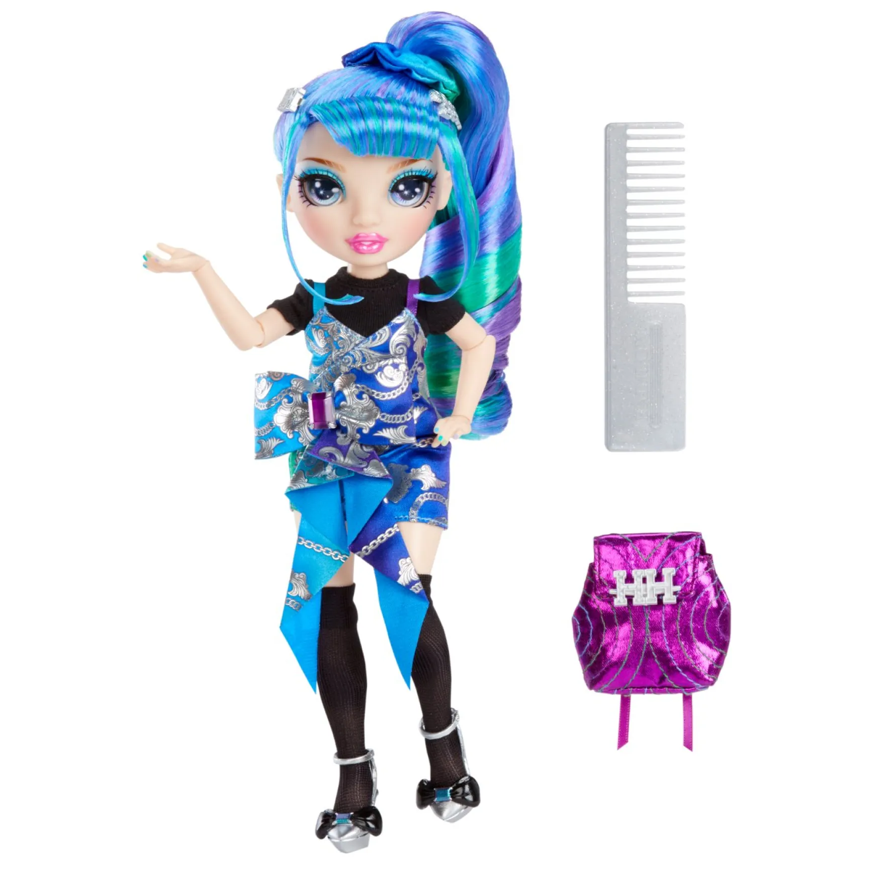 Rainbow High Junior High Special Edition Modepop Holly De'Vious - Blauw