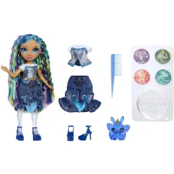 Rainbow High Rainbow Shimmers With Slime Fashion  Doll Skyler (Blue)