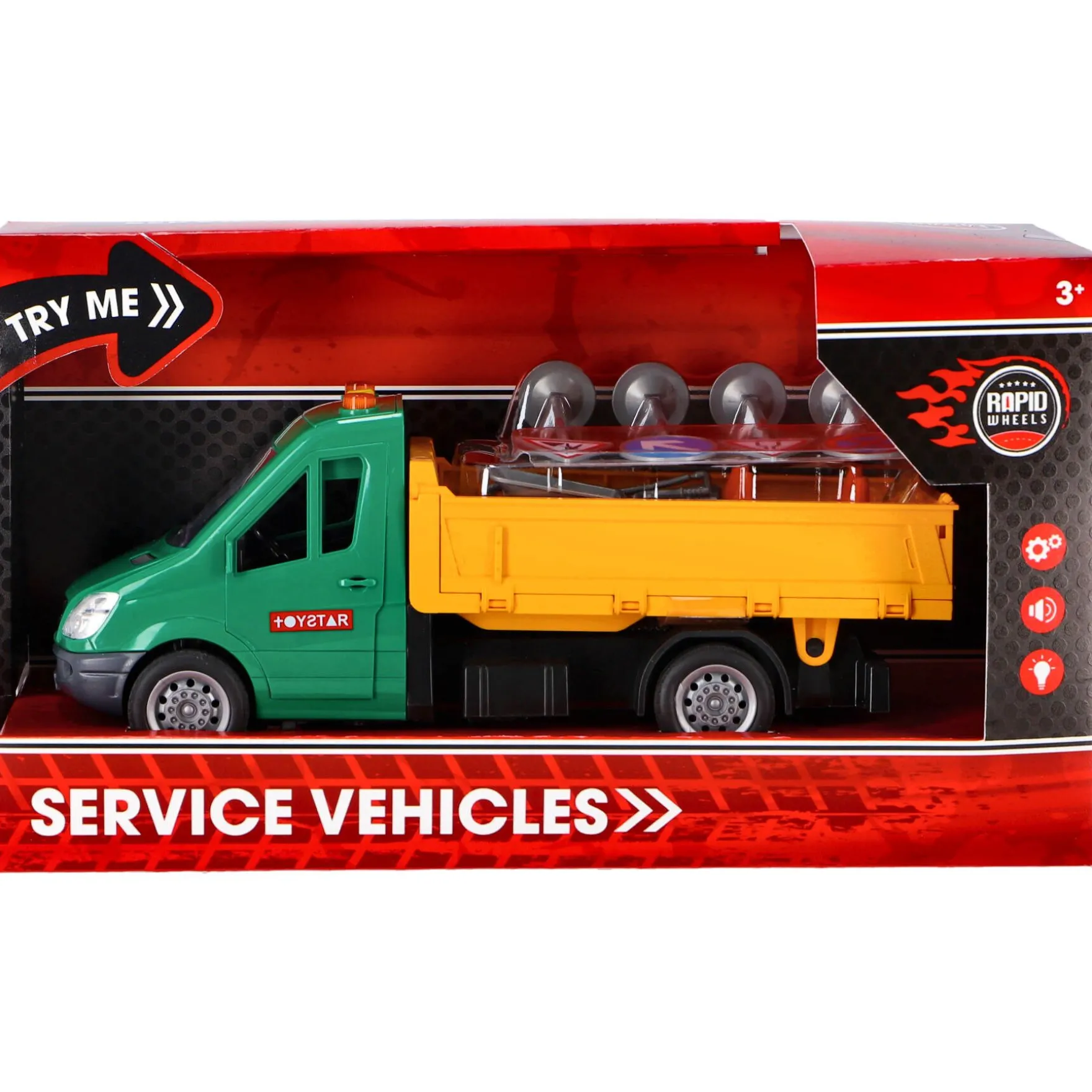 Rapid Wheels Auto Wegenbouw Met Licht En Geluid En Frictie