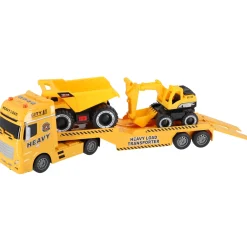 Rapid Wheels Autotransporter bouwvoertuigen met licht en geluid en frictie