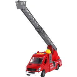 Rapid Wheels Brandweerwagen Met Ladder En Licht En Geluid En Frictie/Sproeifunctie