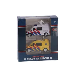 Rapid Wheels diecast hulpdienstvoertuig 2 stuks assorti