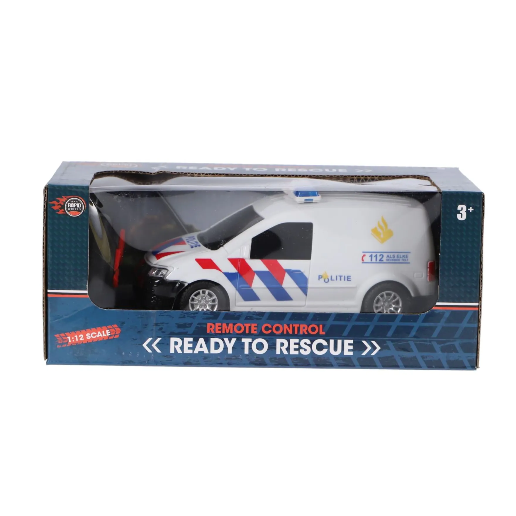 Rapid Wheels radiografische bestuurbare politie auto met licht