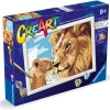 Ravensburger Creart leeuw met baby schilderen op nummer