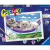 Ravensburger Creart schilderen op nummer kittens  in hangmat