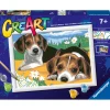 Ravensburger Creart schilderen op nummer  Beagle puppies