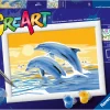 Ravensburger Creart Schilderen op nummer  springende dolfijnen