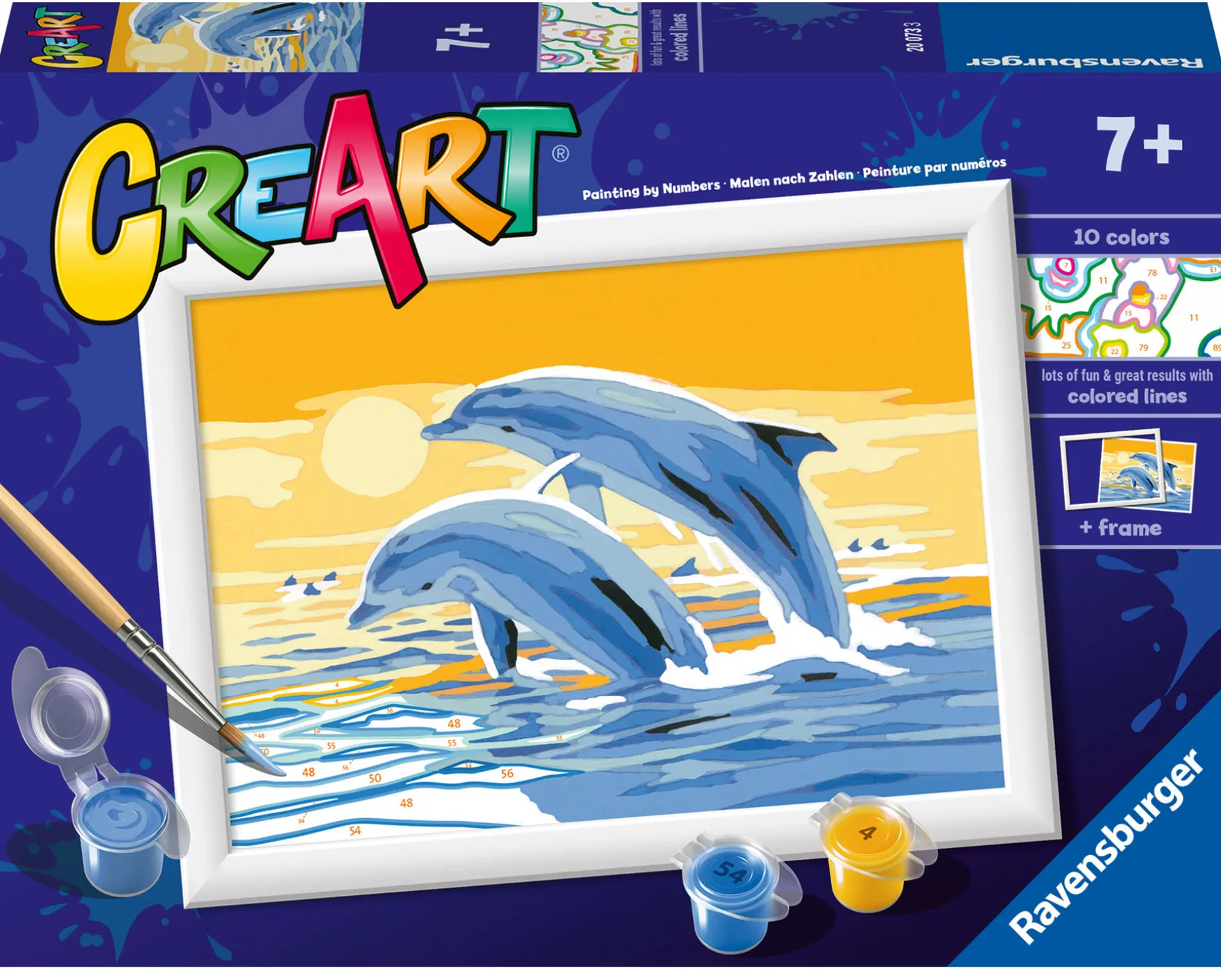 Ravensburger Creart Schilderen op nummer springende dolfijnen