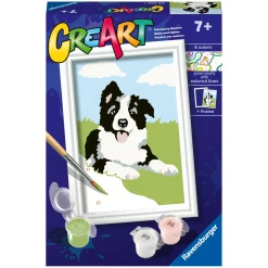 Ravensburger Creart schilderen op nummer border  collie