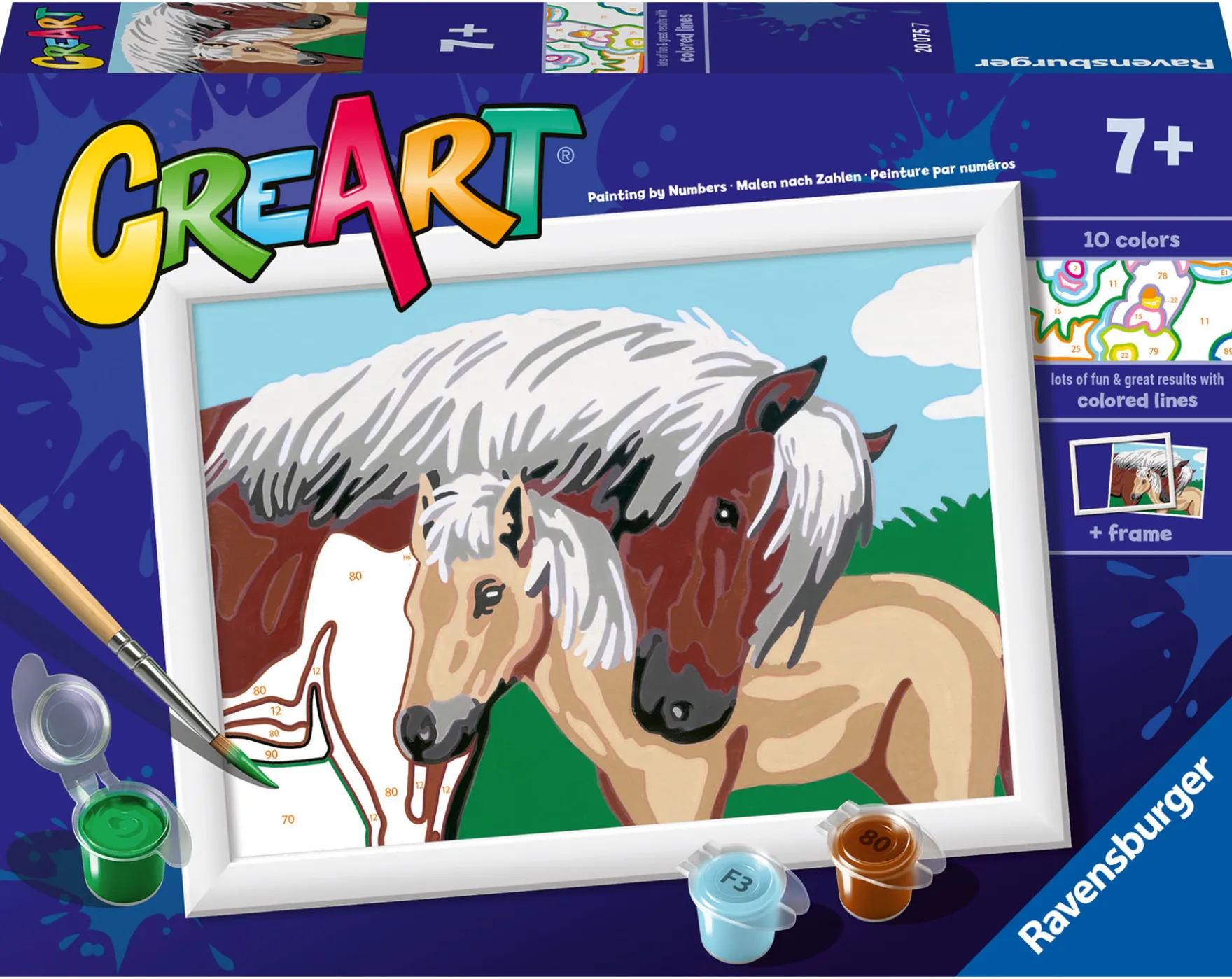 Ravensburger Creart Schilderen op nummer merrie met veulen