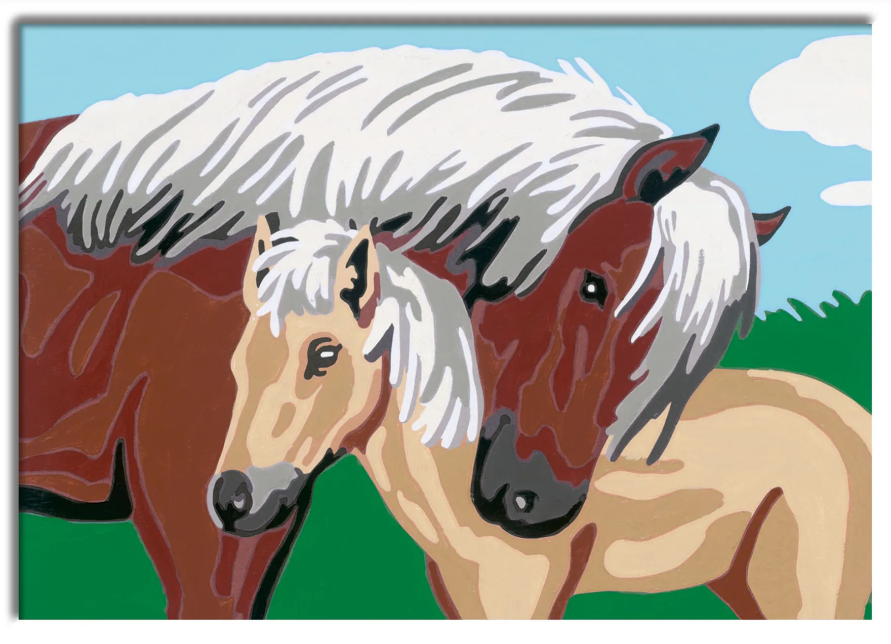 Ravensburger Creart Schilderen op nummer merrie met veulen