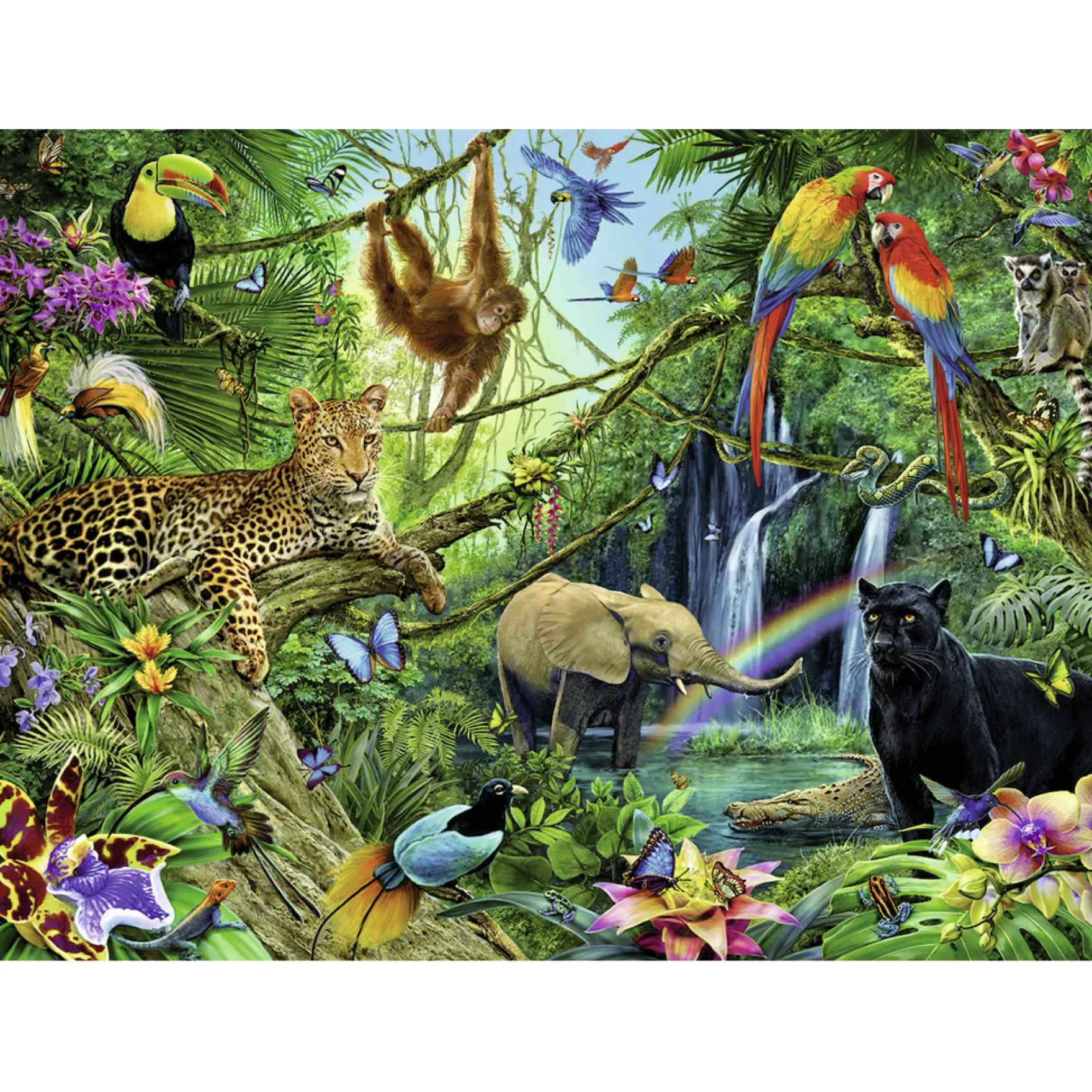 Ravensburger Puzzel Dieren In De Jungle 200 Stukjes XXL