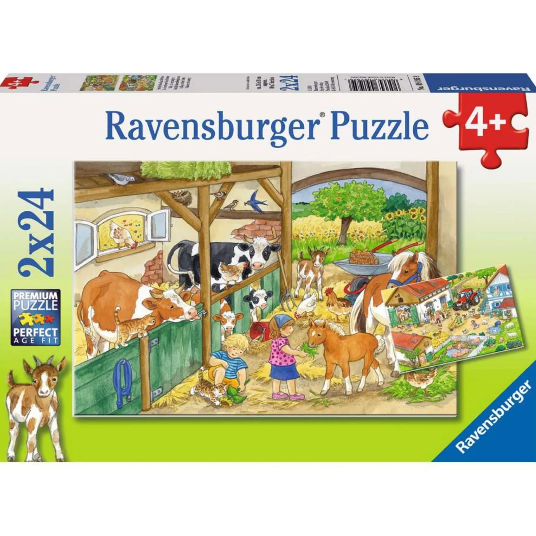Ravensburger puzzel Vrolijk Boerderijleven 2x24 Stukjes