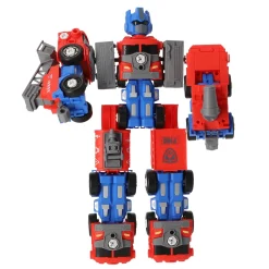 Robot transformeerbaar mega rood/blauw