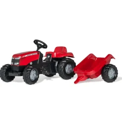 Rolly Toys Traptractor Massey Ferguson + Aanhanger