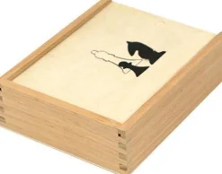 Schaakstukken in kistje 7,7 cm