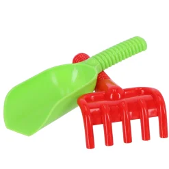 Schep en hark set 2 delig assorti