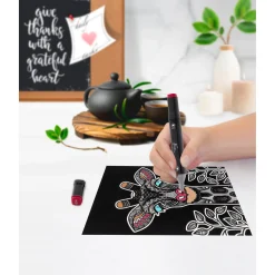 Schilderen op velvet 4 sheets 4 assorti