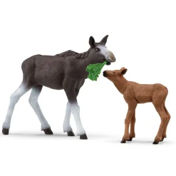Schleich 42603 Moose with Calf (NatGeo)