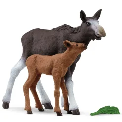 Schleich 42603 Moose with Calf (NatGeo)