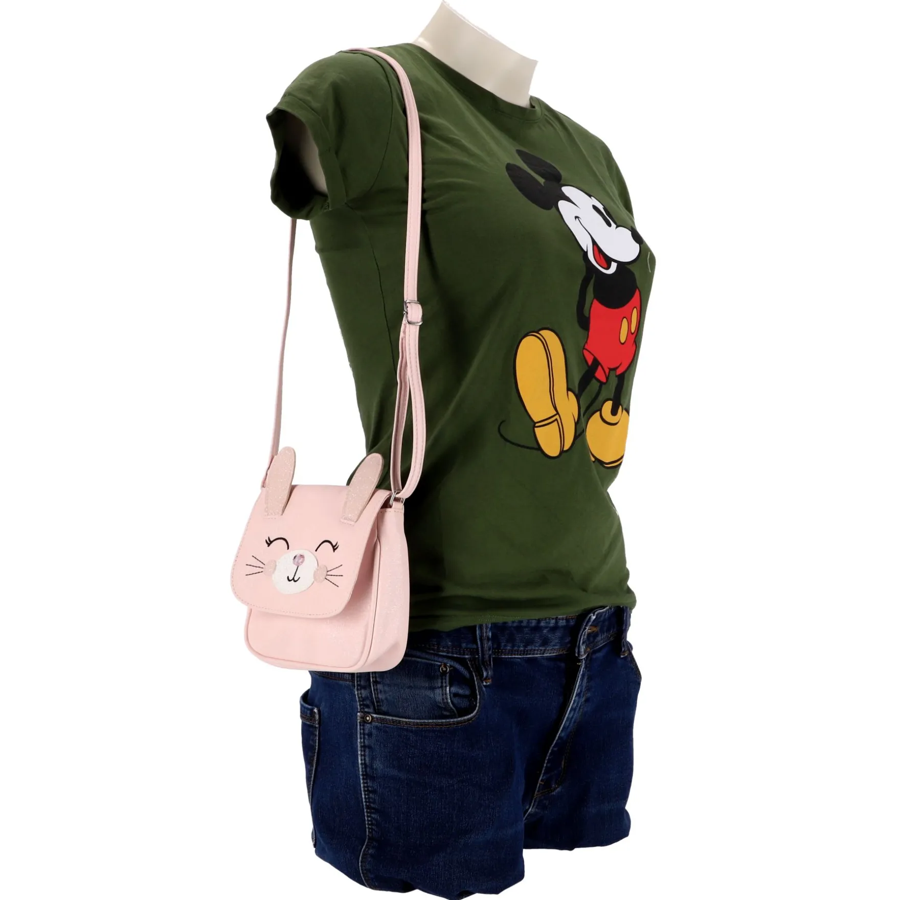 Schoudertasje Roze Kat