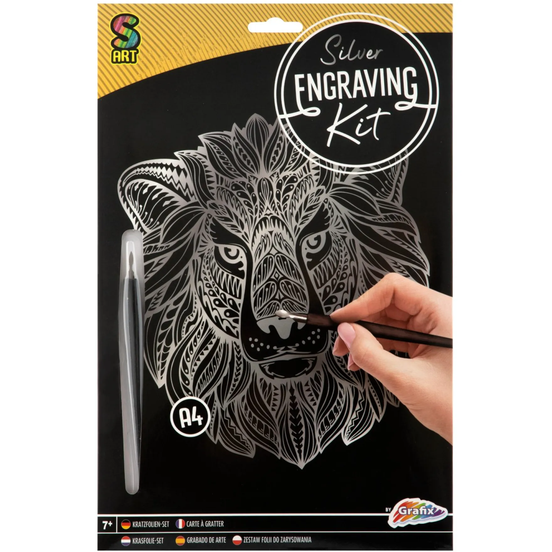 Scratch art A4 4 assorti