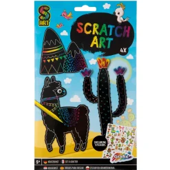 Scratch art met kleuren 7 delig 2 assorti