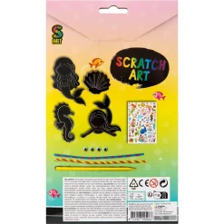 Scratch art met kleuren 7 delig 2 assorti