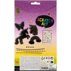 Scratch art met kleuren 7 delig 2 assorti