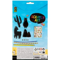 Scratch art met kleuren 7 delig 2 assorti