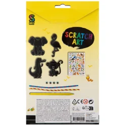 Scratch art met kleuren 7 delig 2 assorti