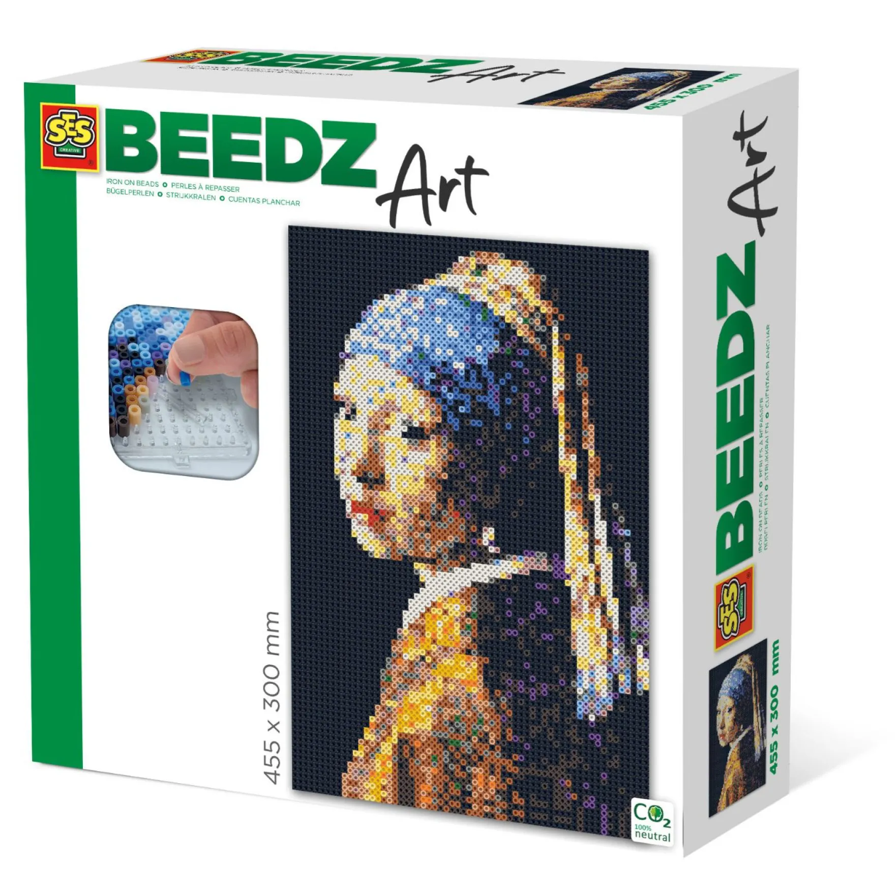 SES BEEDZ ART: Strijkkralen Meisje Met De Parel