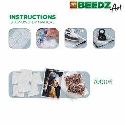 SES BEEDZ ART: Strijkkralen Meisje Met De Parel