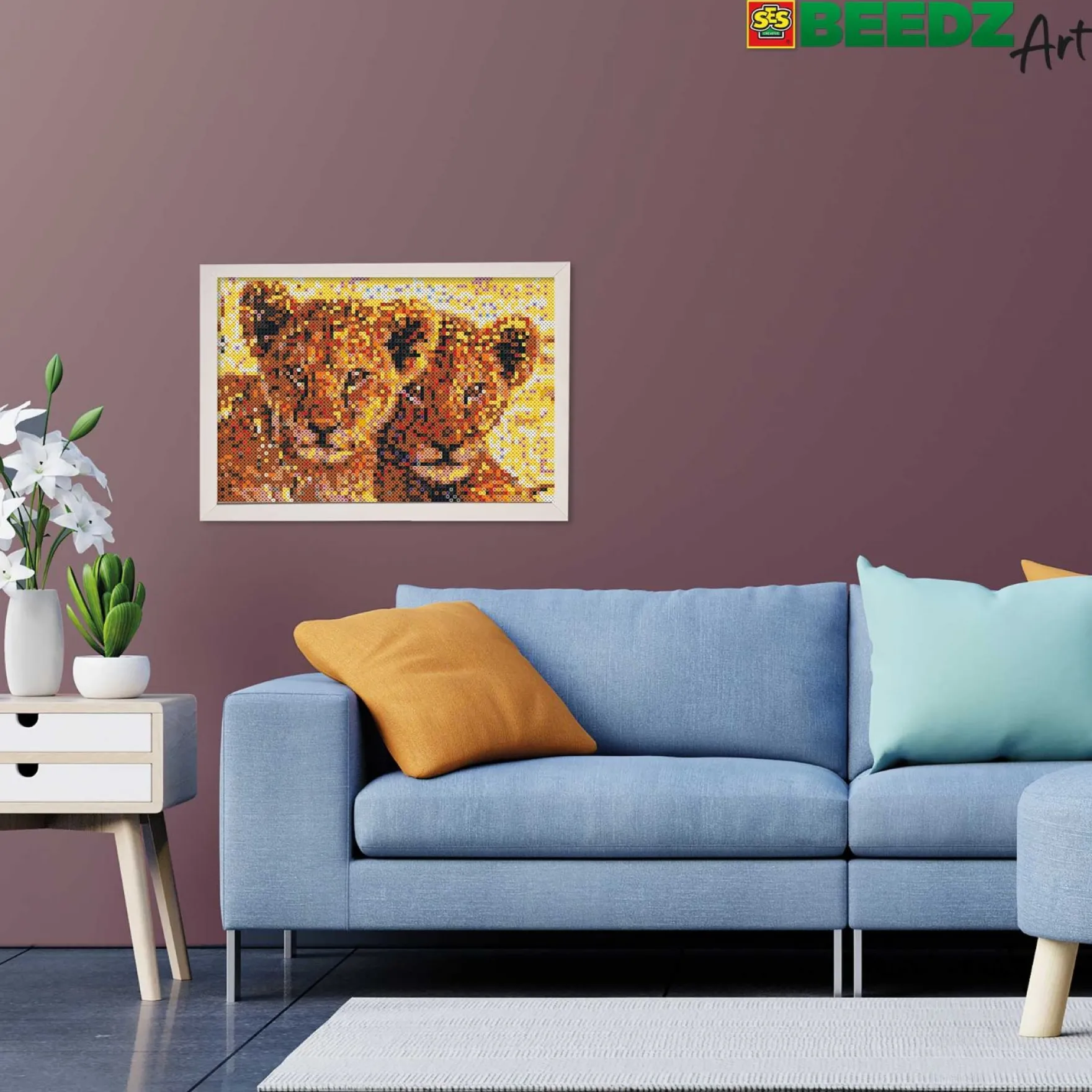 SES BEEDZ ART: Strijkkralen Leeuwenwelpen