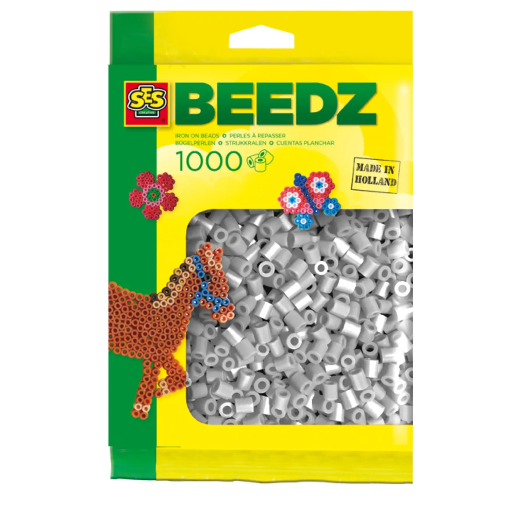 SES BEEDZ: Strijkkralen Grijs 1000 Stuks