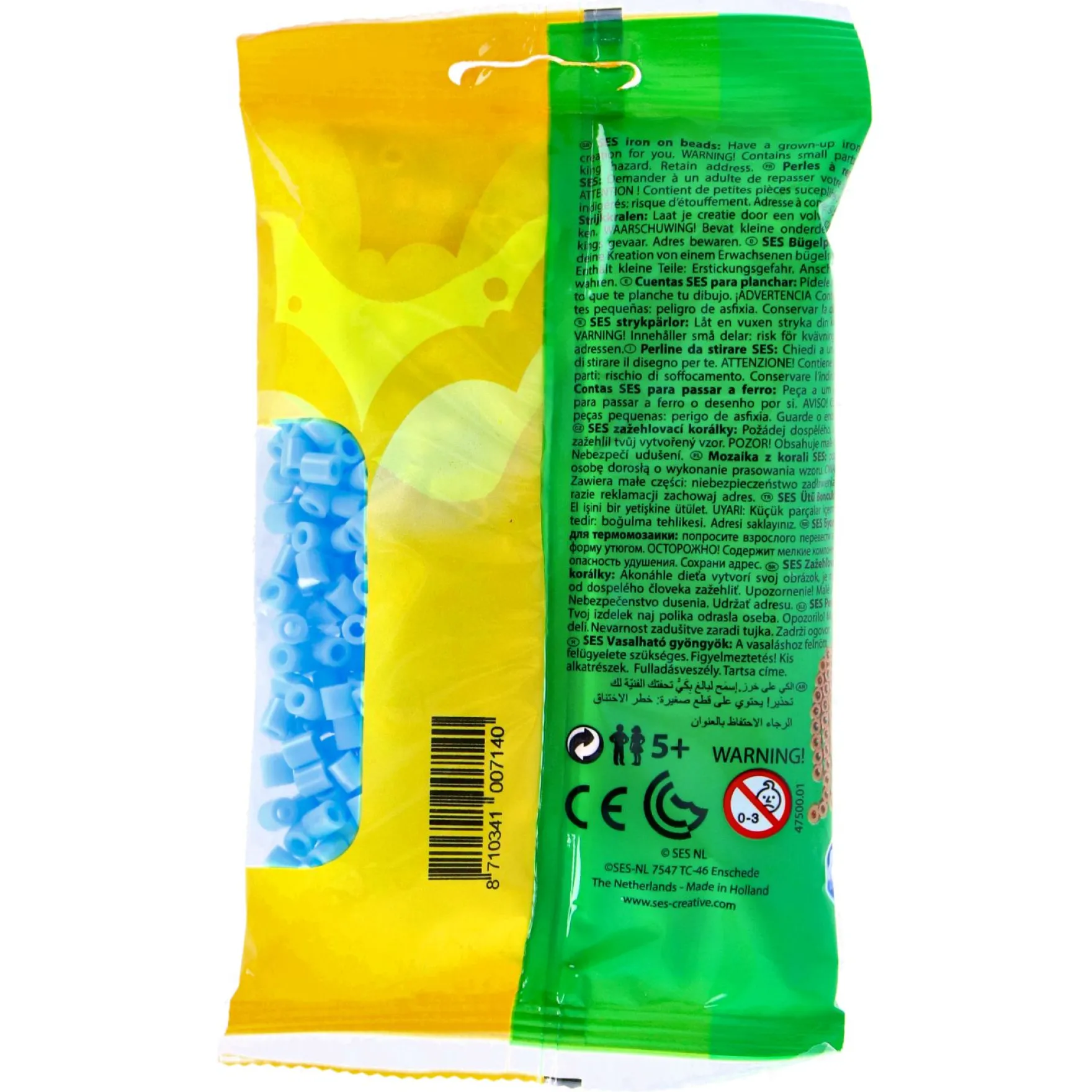 SES BEEDZ: Strijkkralen Lichtblauw 1000 Stuks