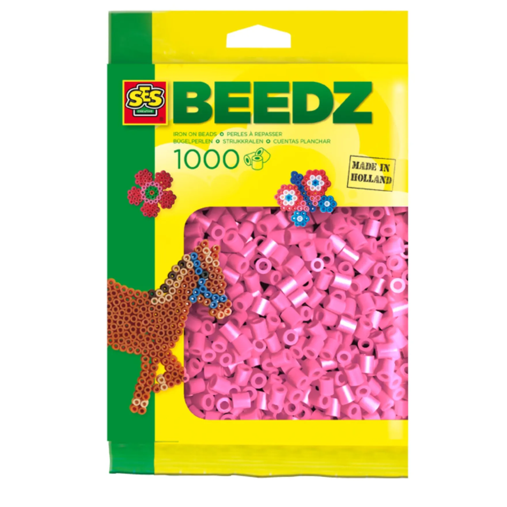 SES BEEDZ: Strijkkralen Roze 1000 Stuks