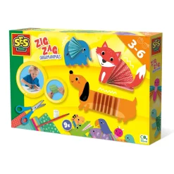 SES Ik Leer Zig Zag Origami Dieren