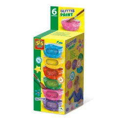 SES plakkaatverf glitter 6 x 45 ml