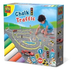 SES Stoepkrijt 6 Kleuren Verkeer