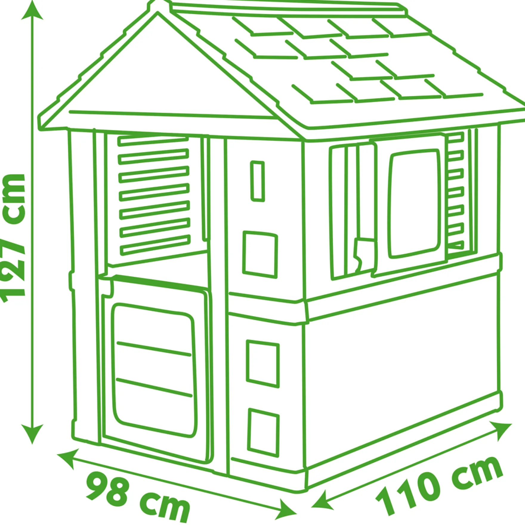 Smoby Speelhuis Nature 98 X 110 X 127 Cm