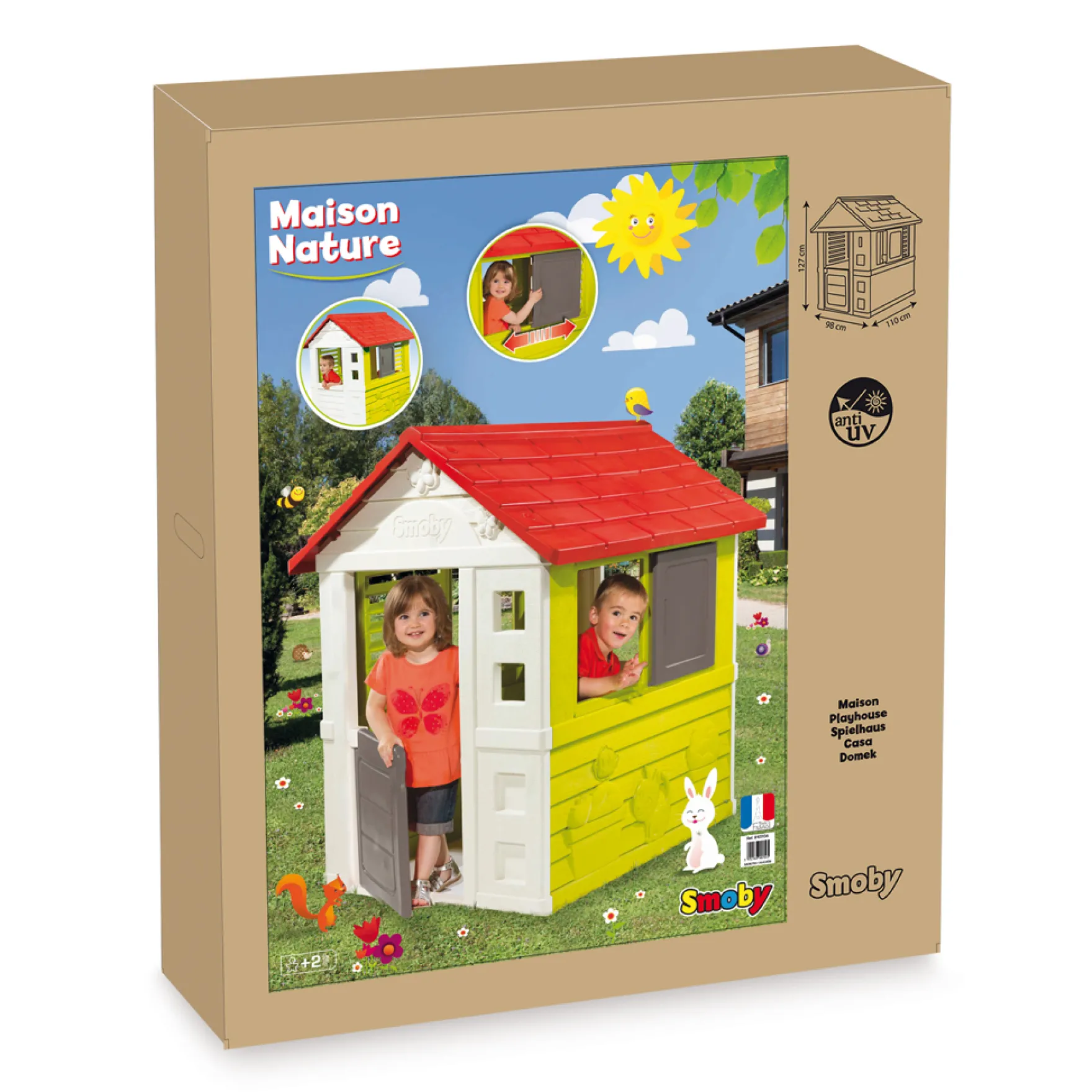 Smoby Speelhuis Nature 98 X 110 X 127 Cm