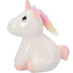 Spaarpot aardewerk eenhoorn 15x17cm